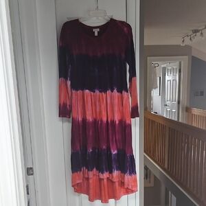 LOGO by Lori Goldstein Tie Dye Dress
